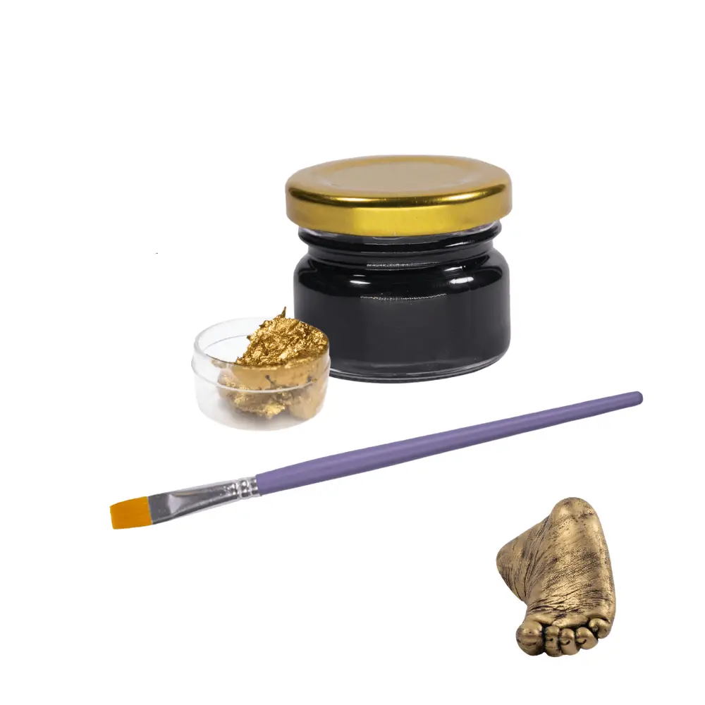 Kit Vopsea speciala pantru mulaje maini - auriu antic